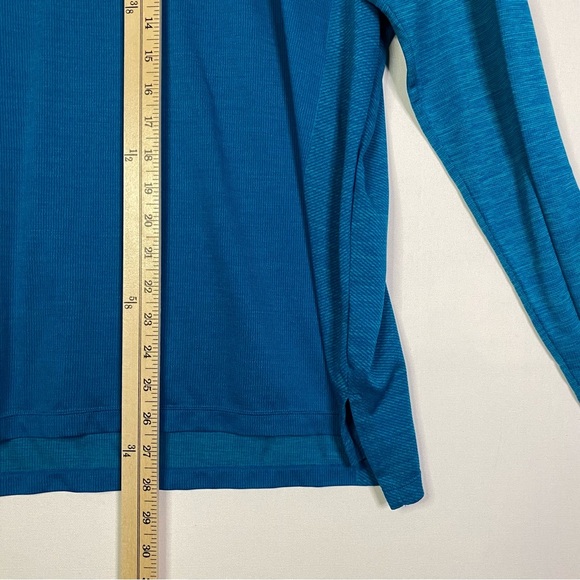 Nike Running Dri-Fit Medalist Long Sleeve Work out Shirt Large men teal blue - Picture 9 of 10